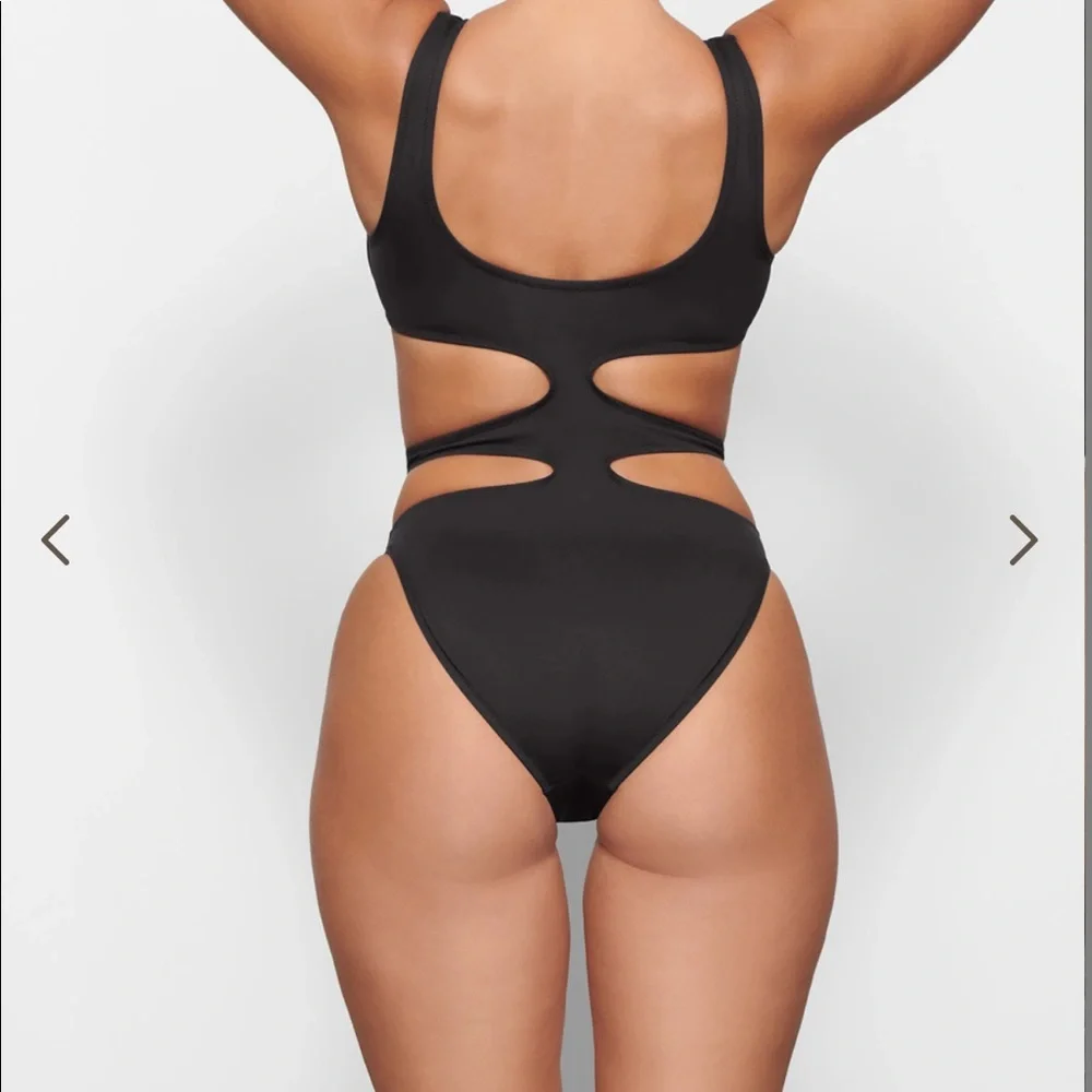 Skims Black Monokini
